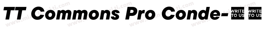 TT Commons Pro Conde字体转换